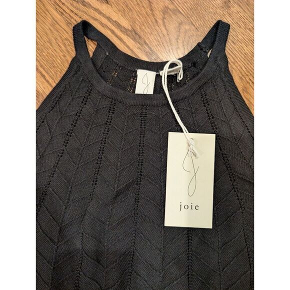 JOIE Crochet Dress Short Chevron Scalloped Bottom Size S BNWT - Picture 8 of 11